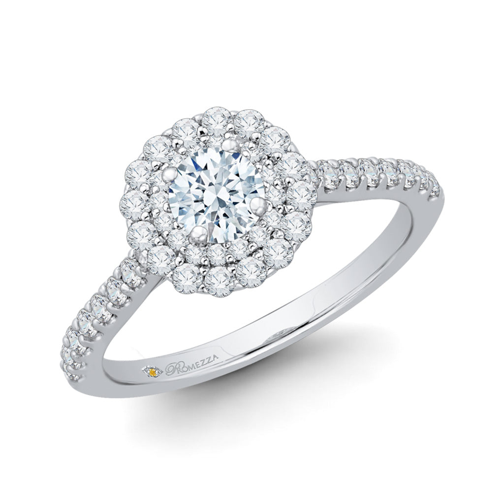 Double Halo Engagement Ring