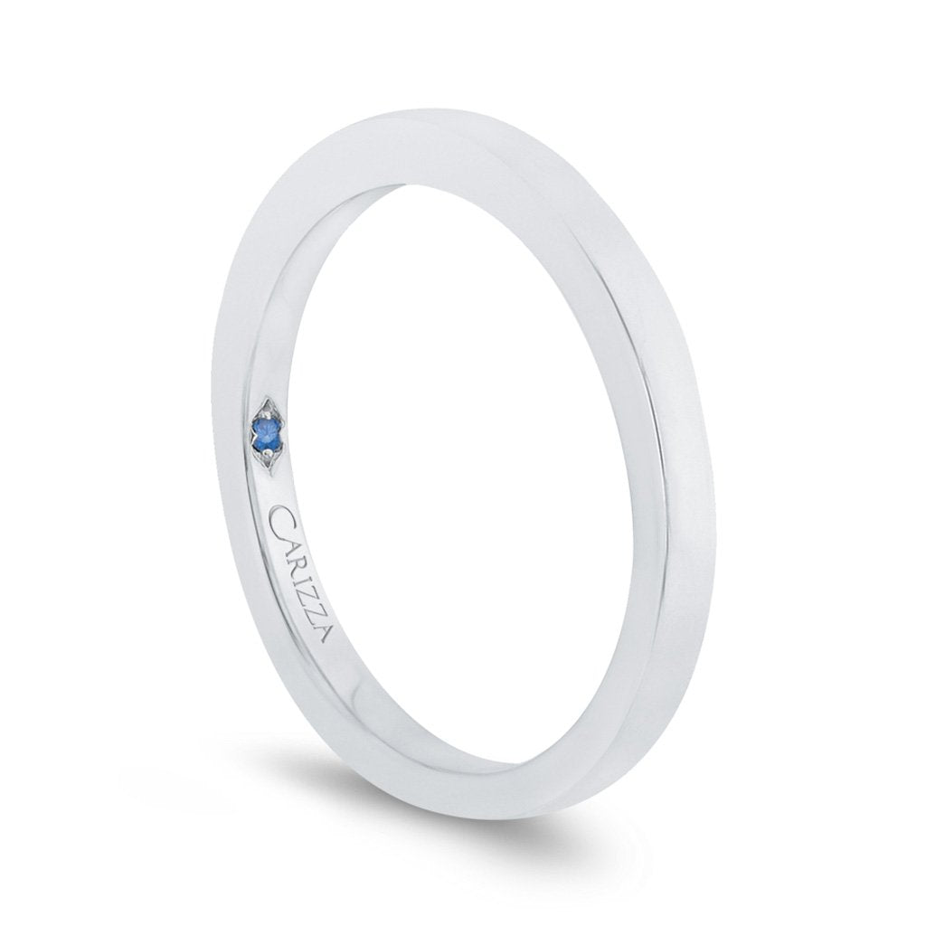 White Gold Plain Wedding Band