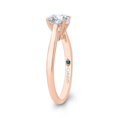 Rose Gold Solitaire Round Engagement Ring