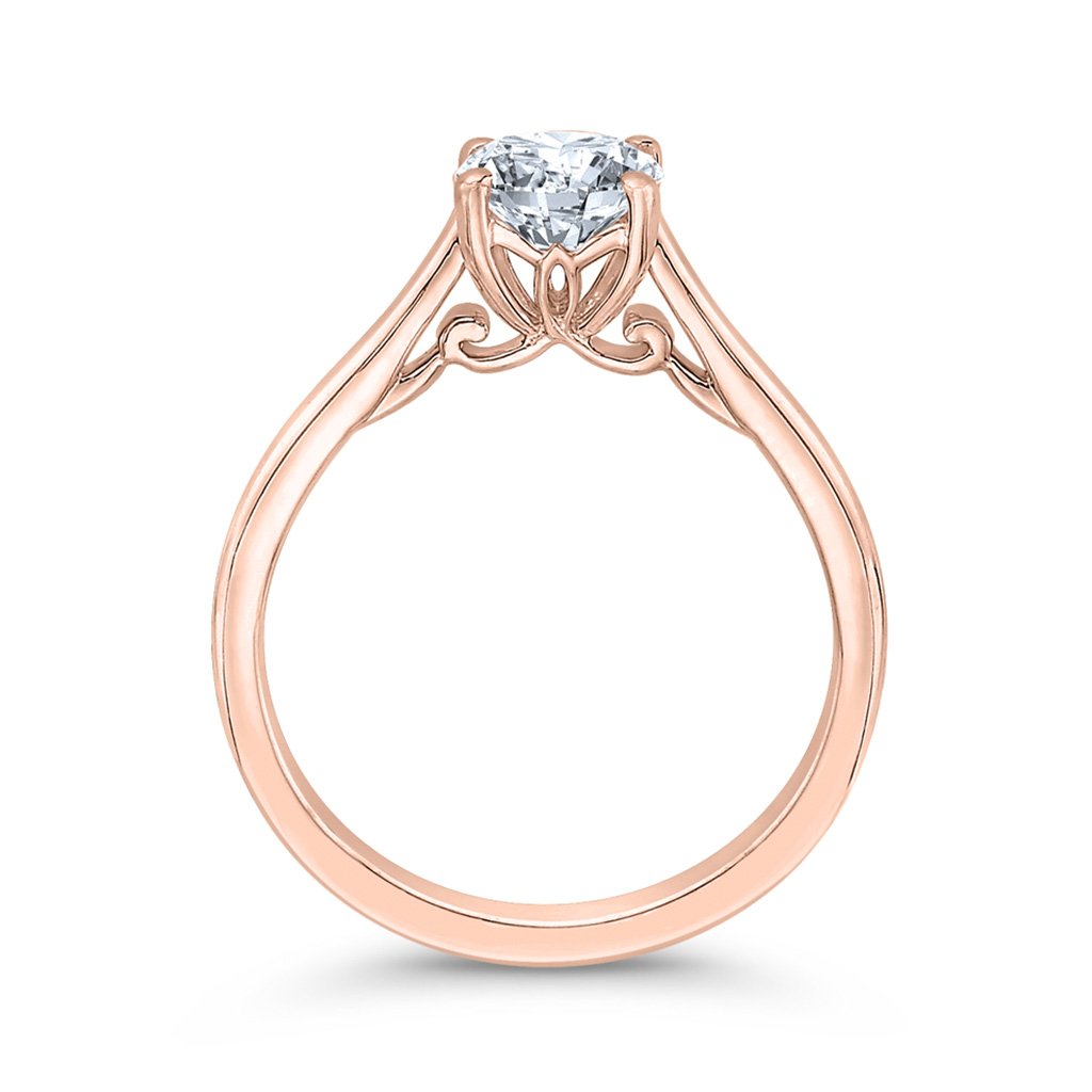 Rose Gold Solitaire Engagement Ring
