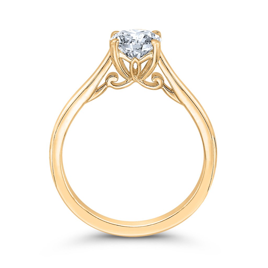 Yellow Gold Solitaire Engagement Ring