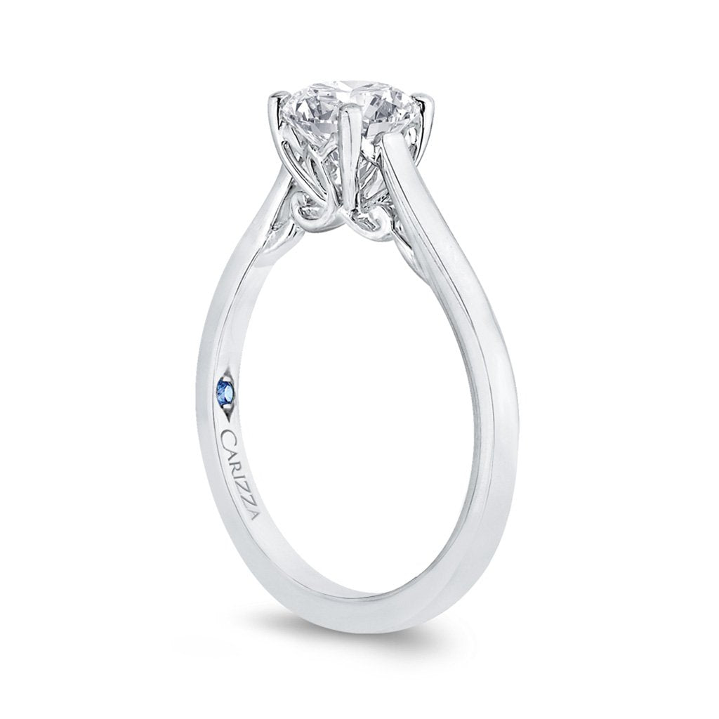 Solitaire Round Diamond Engagement Ring