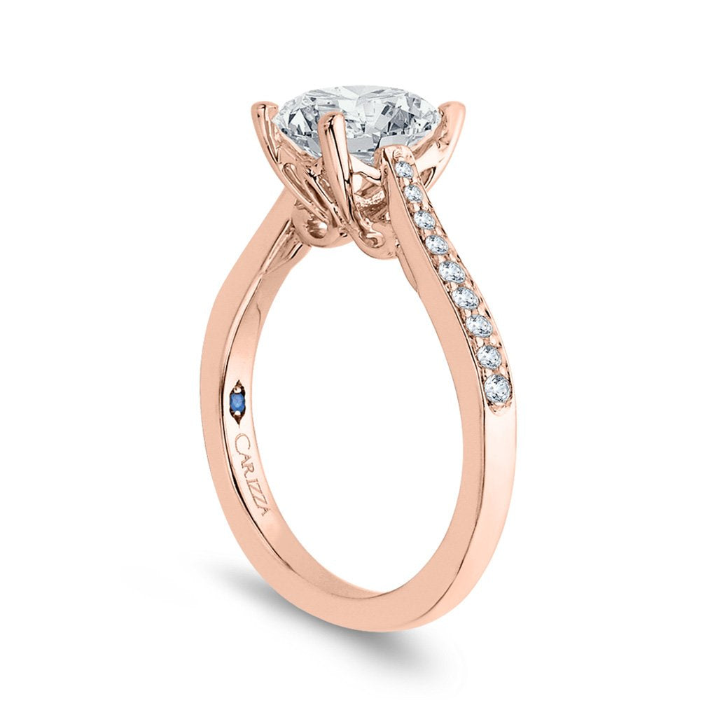 Solitaire Rose Gold Engagement Ring