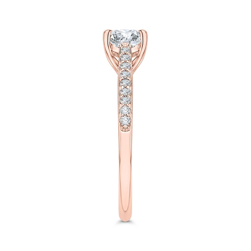 Diamond Rose Gold Engagement Ring