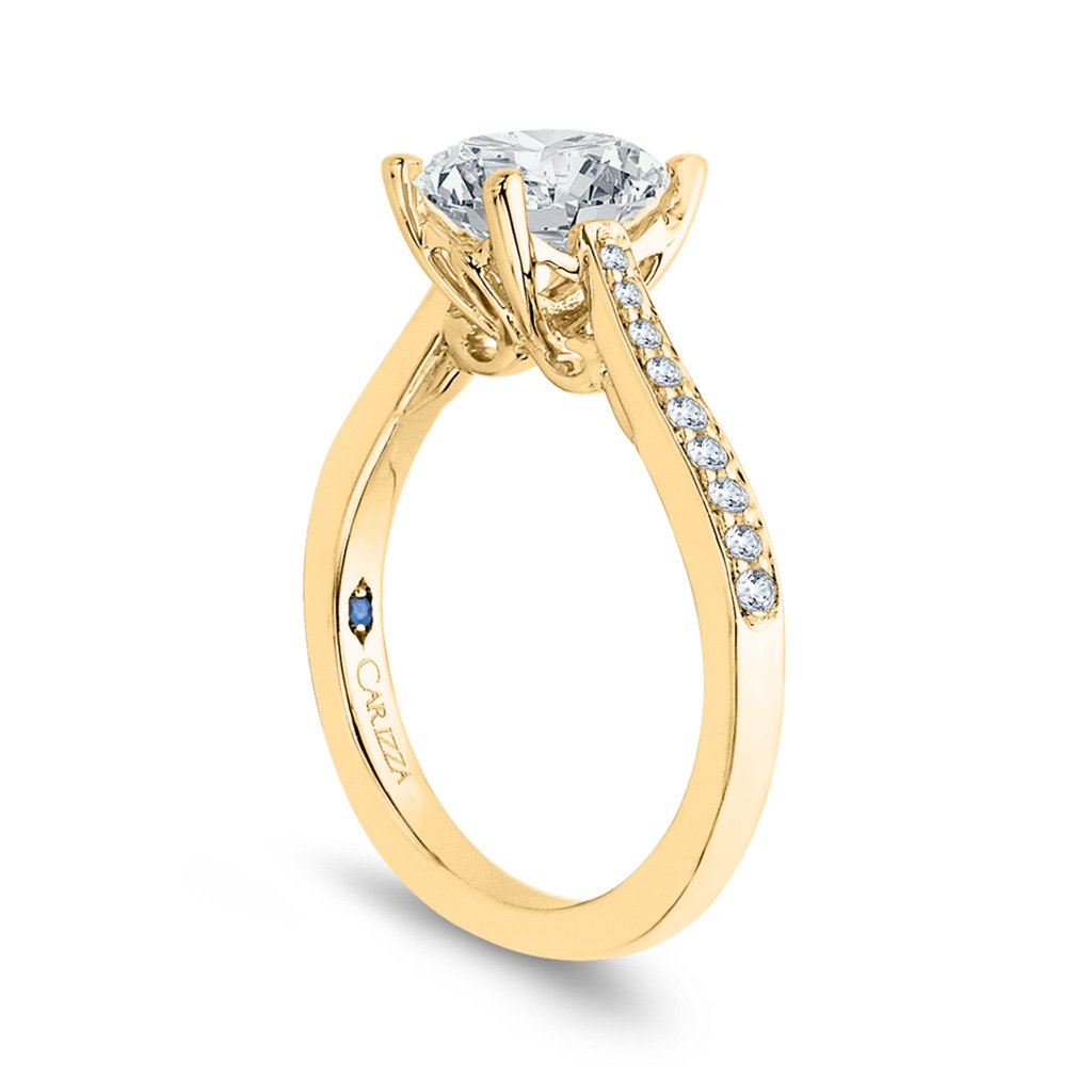 Yellow Gold Solitaire Engagement Ring