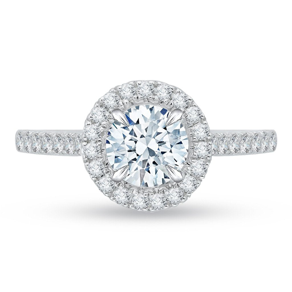 Rose Gold & White Halo Ring