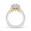 Yellow Gold & White Gold Engagement Ring