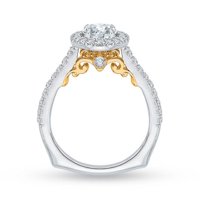 Yellow Gold & White Gold Engagement Ring