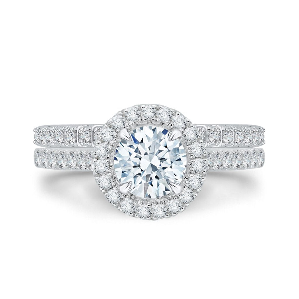 Diamond Halo Engagement Ring