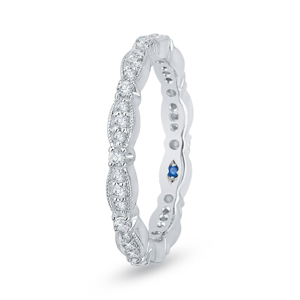 Diamond Scalloped Eternity Band