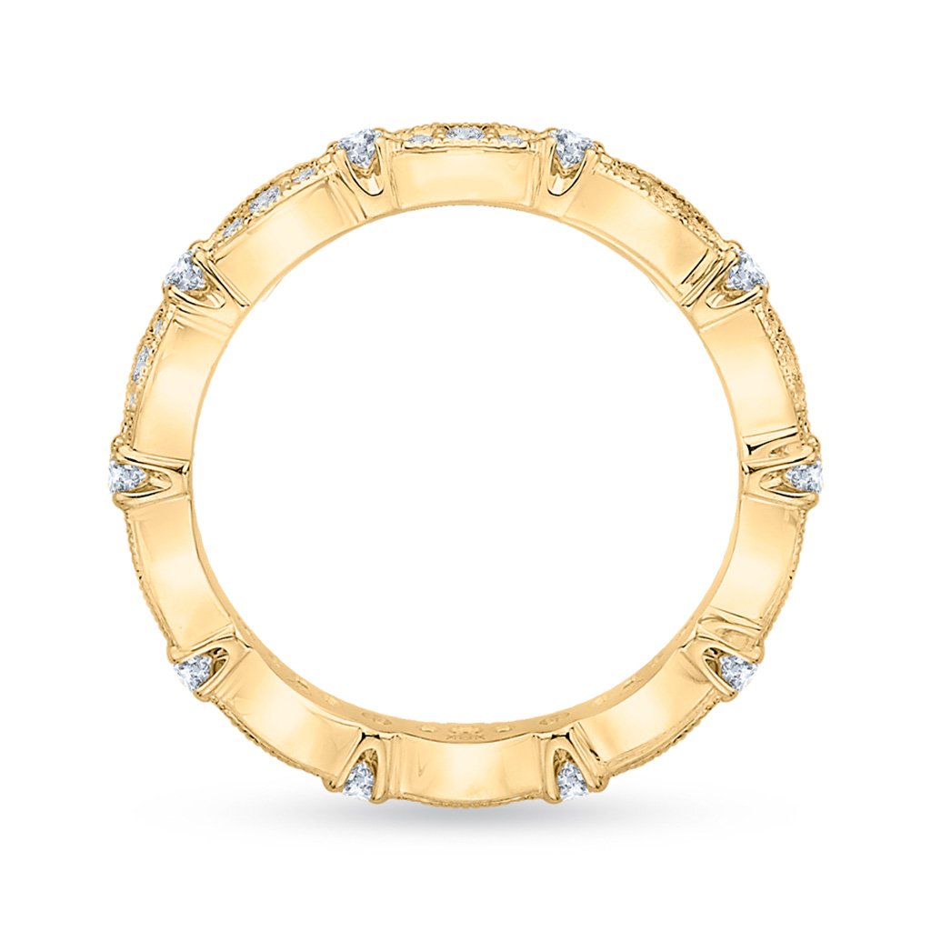 Scalloped Vintage Wedding Band