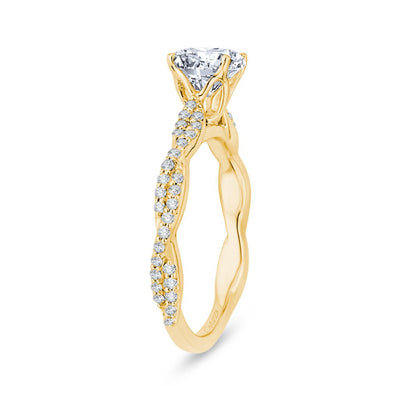 Solitaire Gold engagement Ring