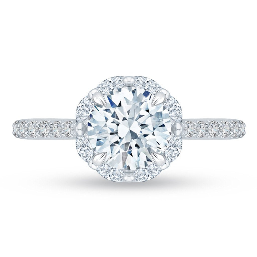 Halo Diamond Engagement Ring