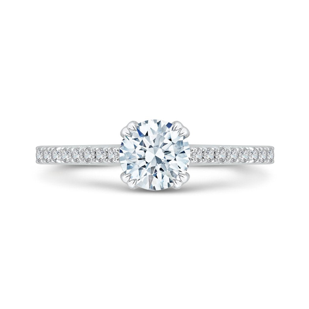 two-toned engagement ring
