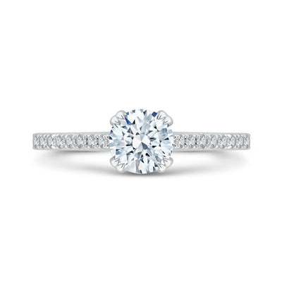 two-toned engagement ring