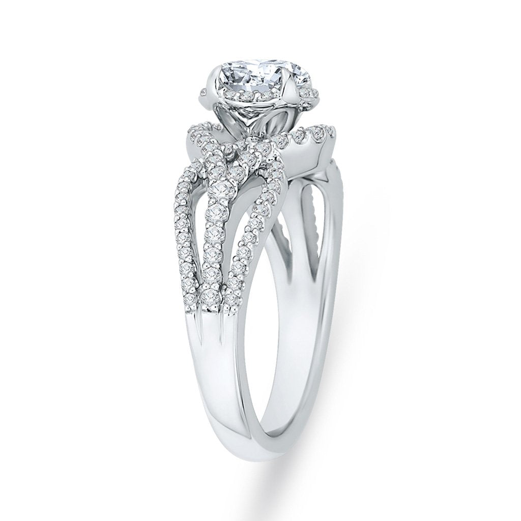 Diamond Halo Engagement Ring