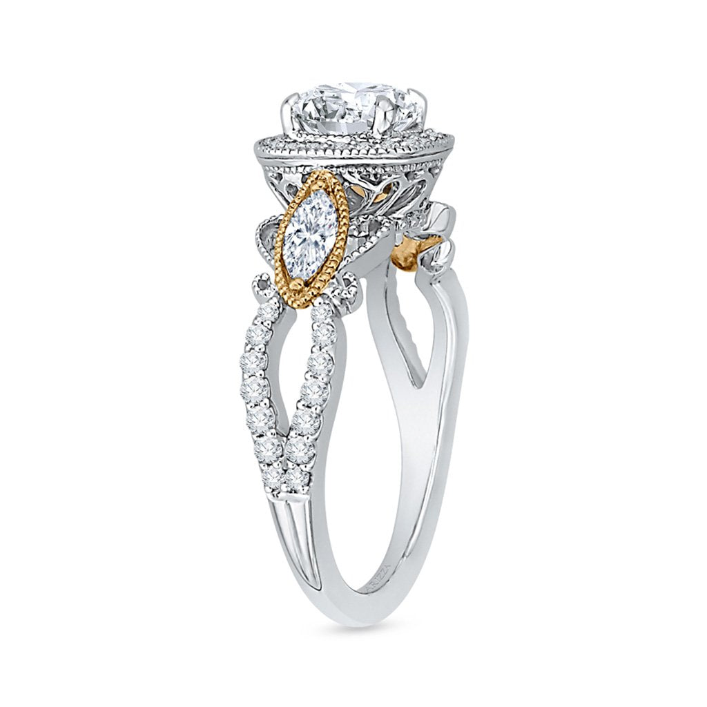 Halo Vintage Diamond Engagement Ring
