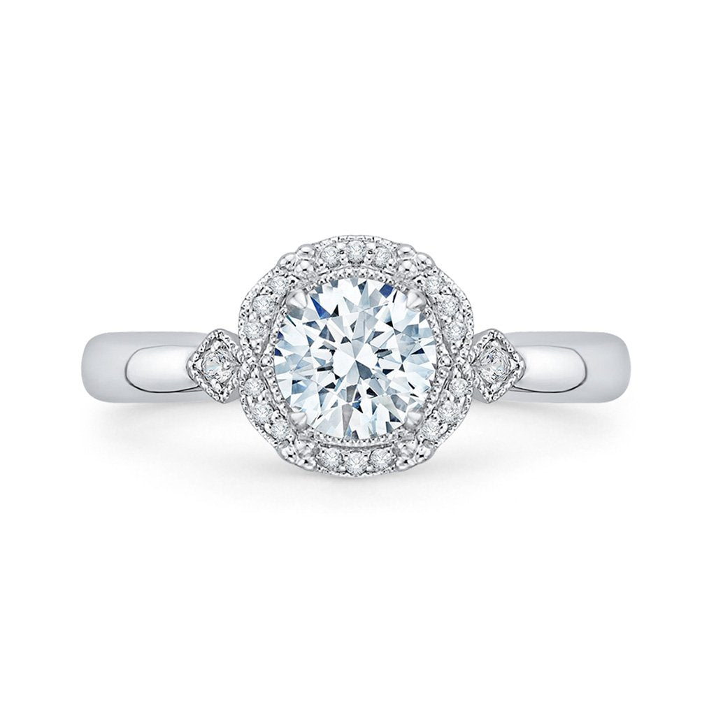 Halo Vintage Diamond Engagement Ring
