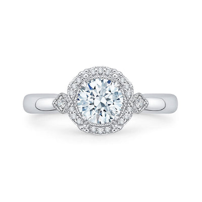 Halo Vintage Diamond Engagement Ring