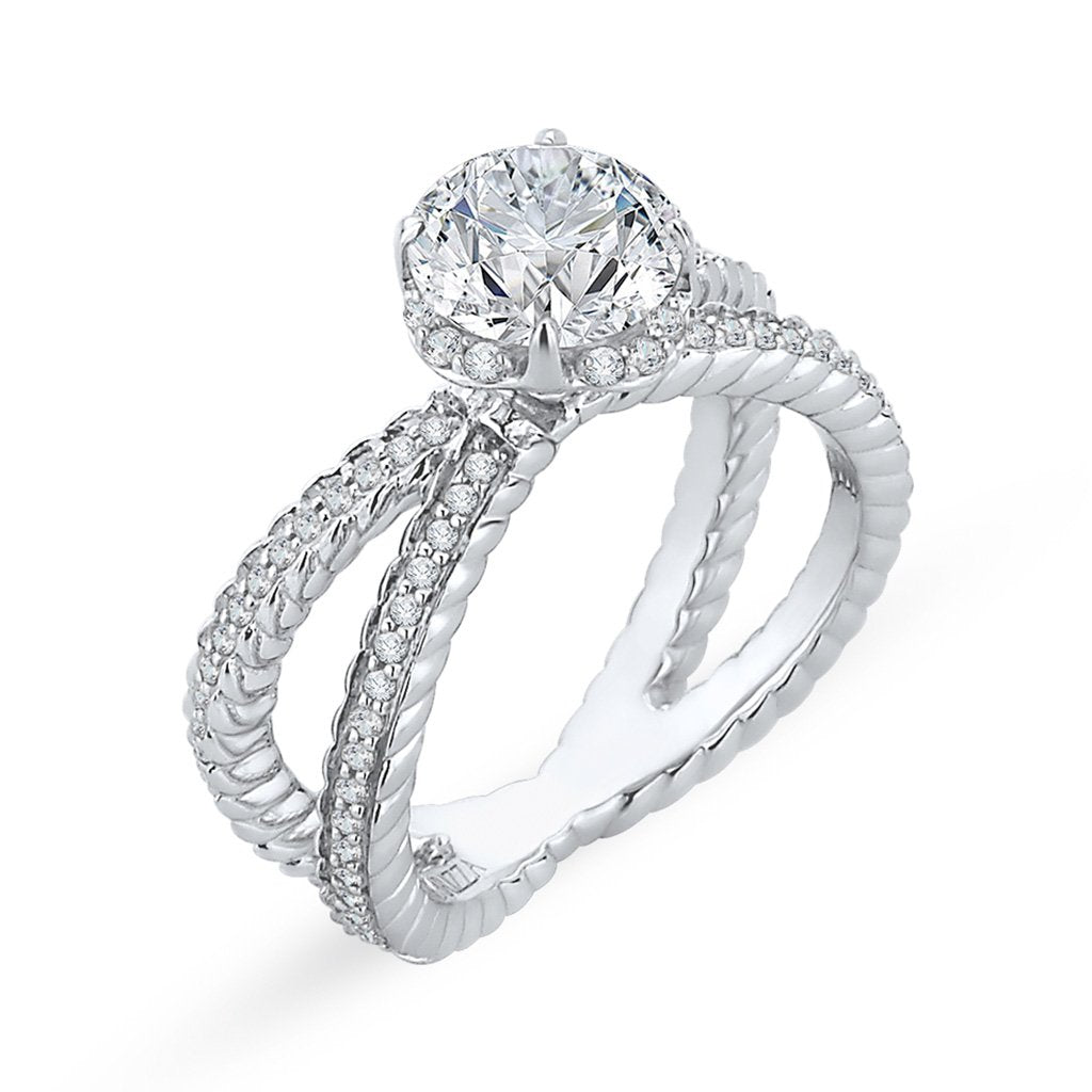 Diamond Halo Engagement Ring
