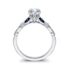 Unique Diamond & Blue Sapphire Ring