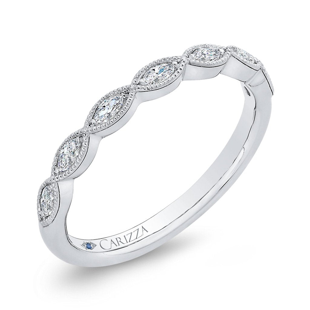 Marquise Diamond Wedding Band