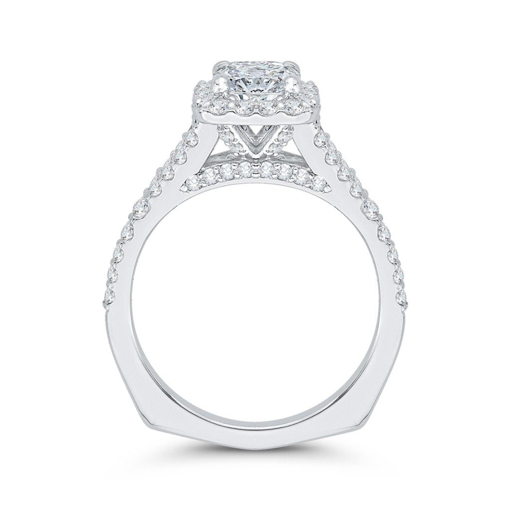 Halo Pear Engagement Ring