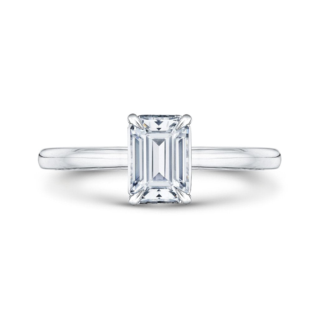 Emerald Diamond Engagement Ring