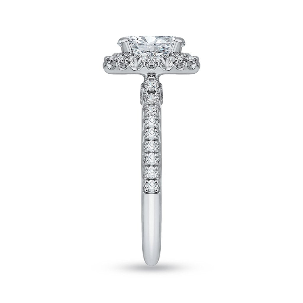 Halo Oval Engagement Ring