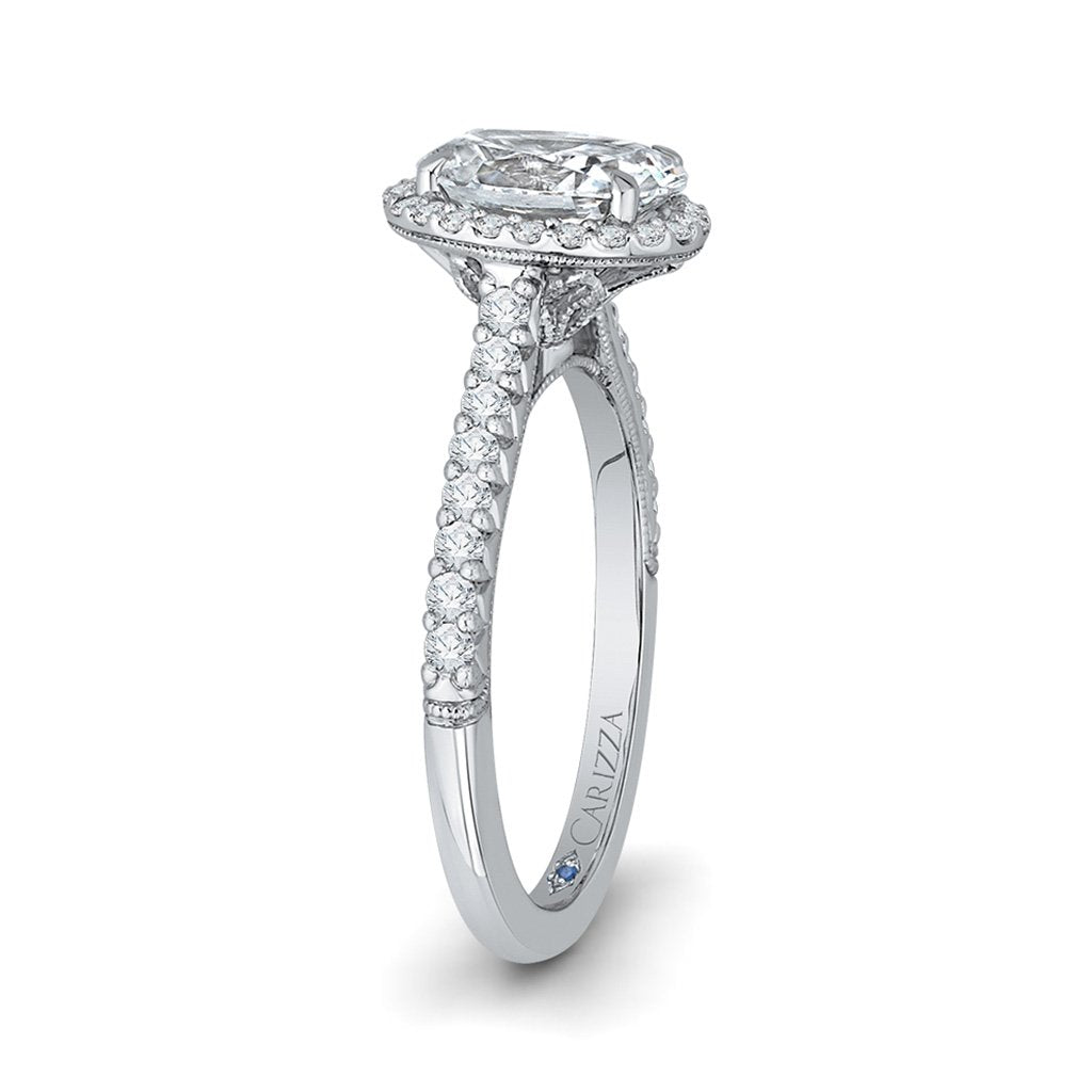 Halo Oval Engagement Ring