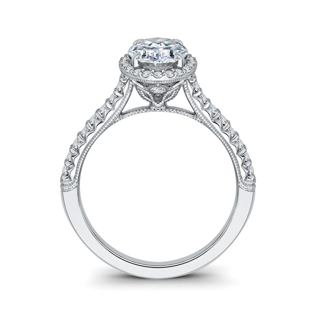 Diamond Oval Halo Engagement ring