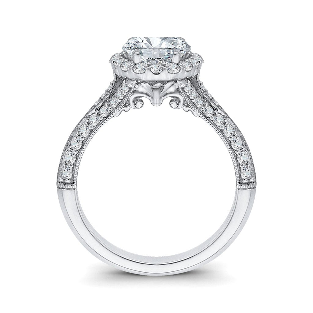 Diamond Oval Engagement Ring