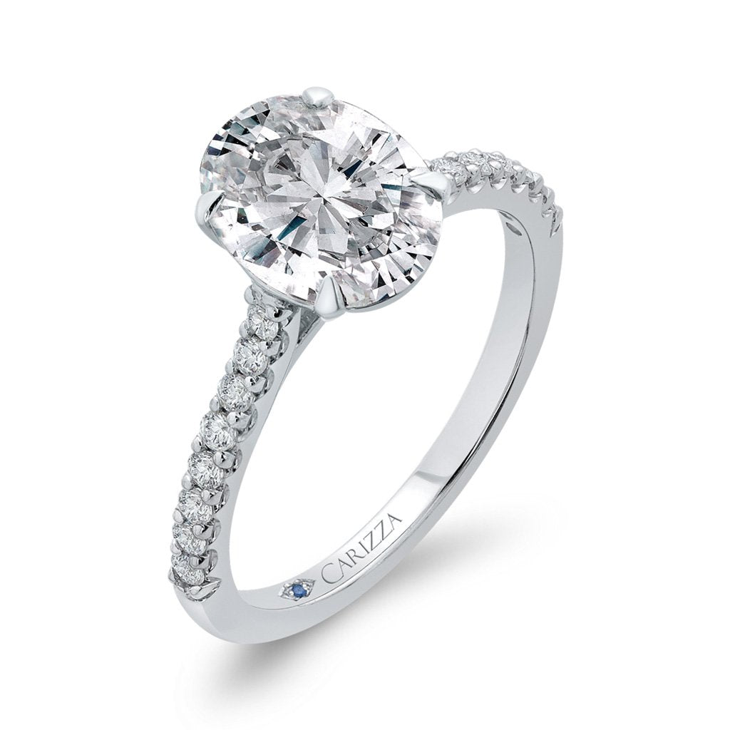 Diamond Oval Engagement Ring