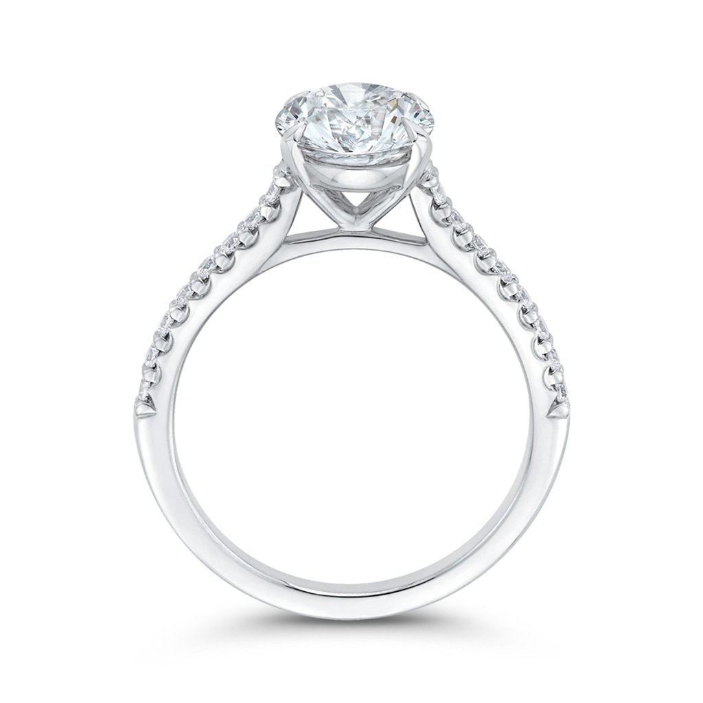 Diamond Oval Solitaire Engagement Ring