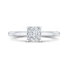 Princess Two-toned Engagement Ring