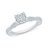 Diamond Princess Twisted Engagement Ring