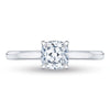 Two-toned cushion diamond Engagement ring