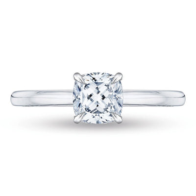 Two-toned cushion diamond Engagement ring