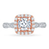 Cushion Halo Diamond Engagement Ring