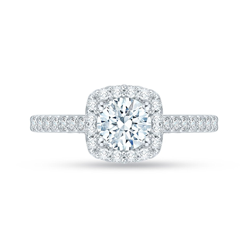 Diamond Halo Engagement Ring