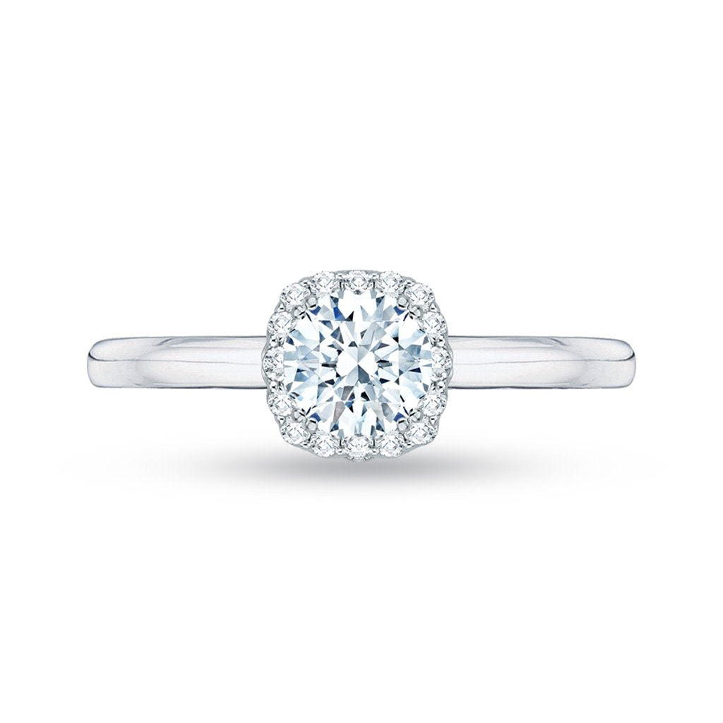 Round Halo Engagement Ring