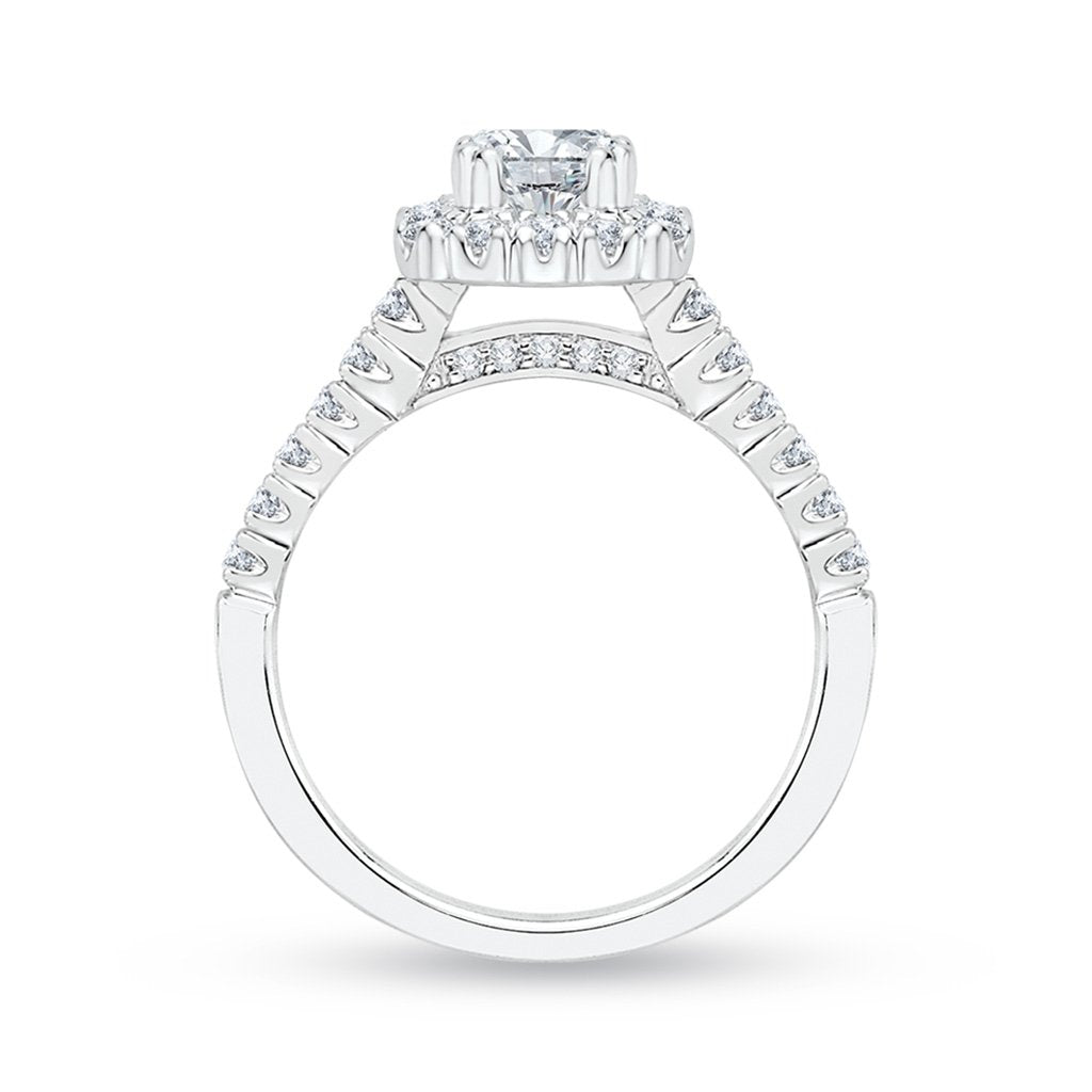 Simple Emerald Engagement Ring