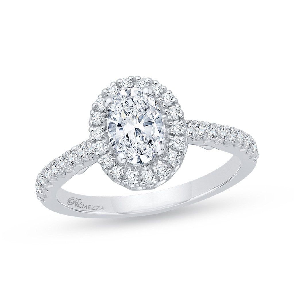 Diamond Oval Engagement Ring