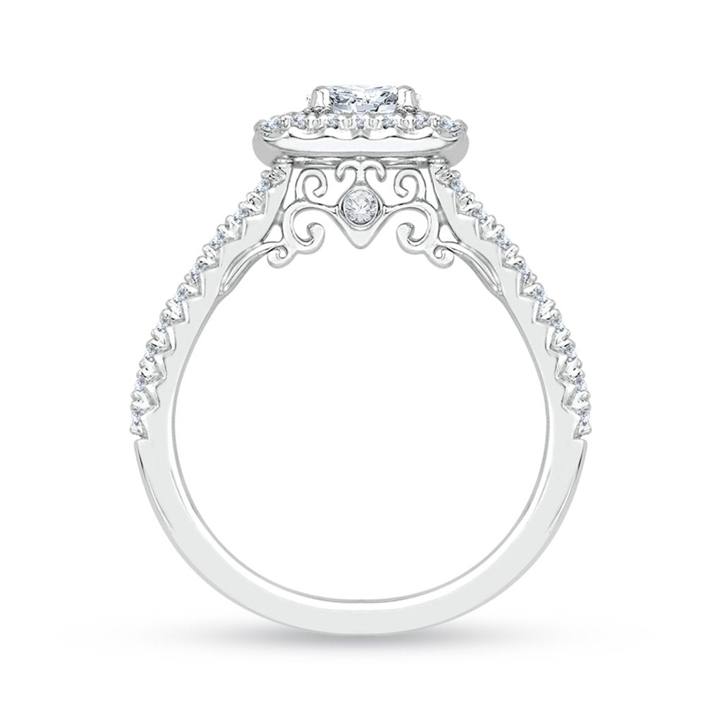 Diamond Halo Engagement Ring