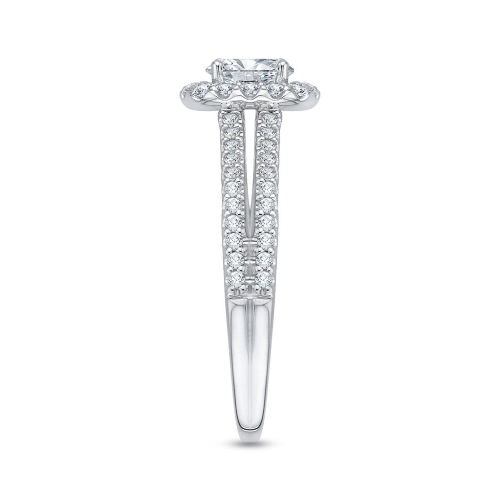Oval Halo Engagement Ring