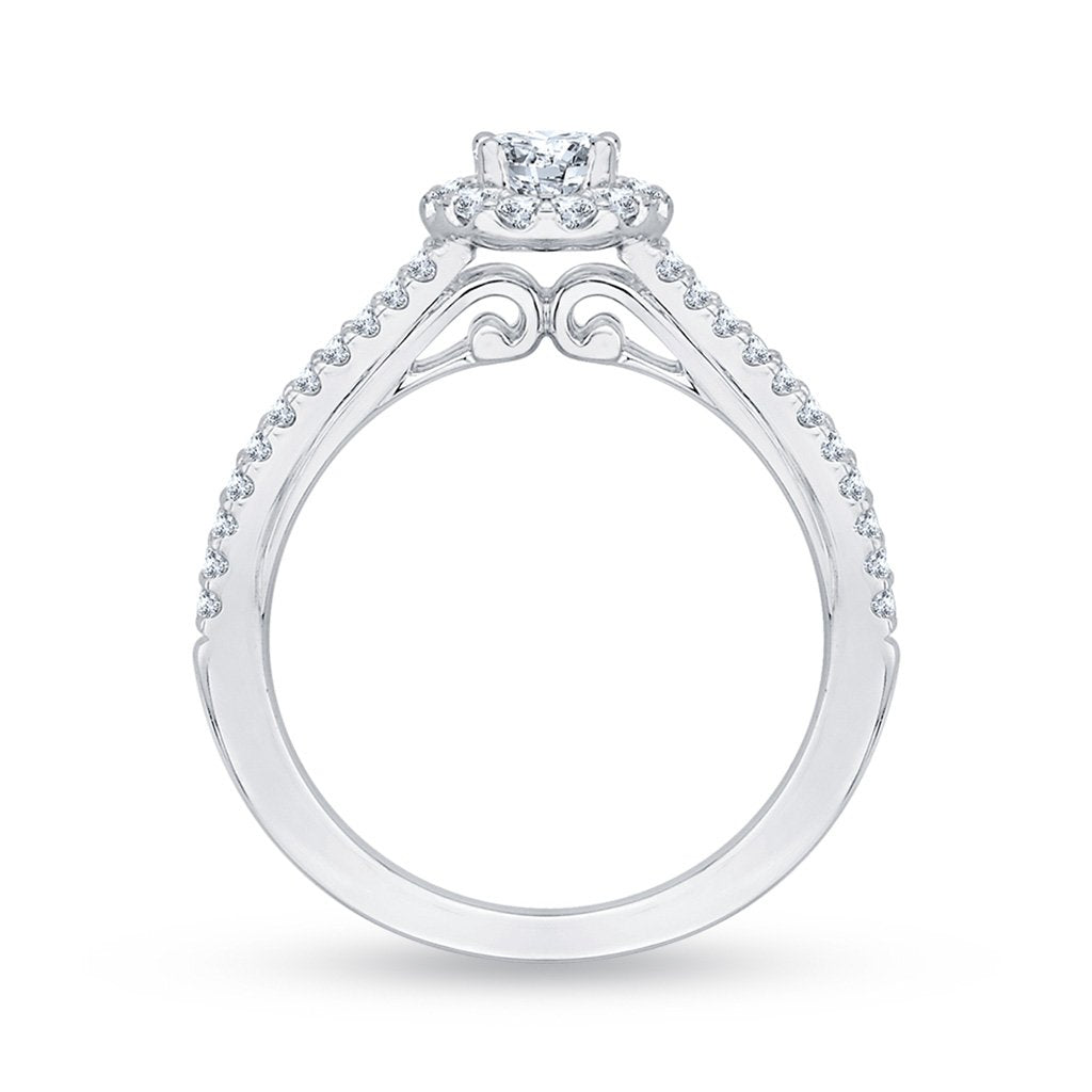 Diamond Halo Engagement Ring
