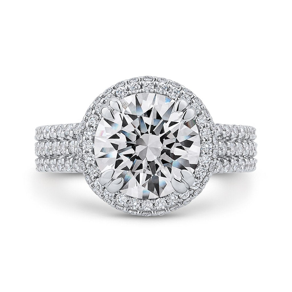 Diamond Halo Engagement Ring