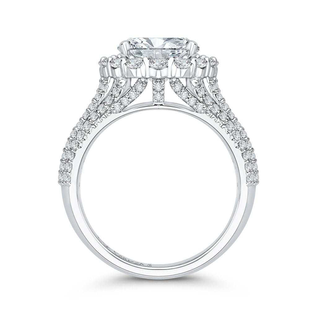 Diamond Oval Engagement Ring